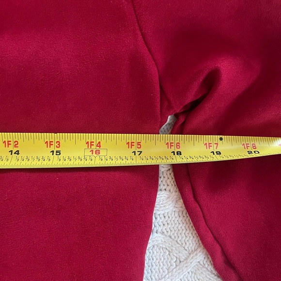 EUC Lemon Grass Studio Dark Red Button Down Polyester Blouse Women’s PS - Picture 10 of 12